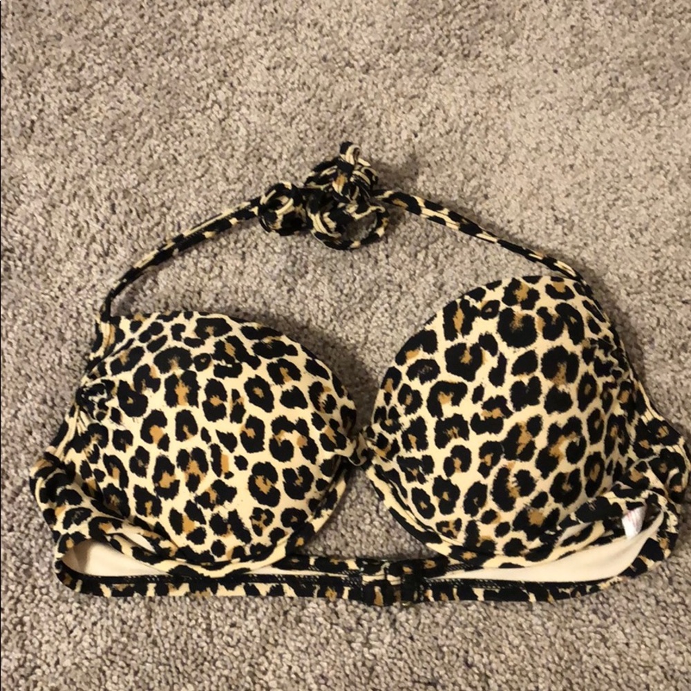 cheetah bikini top
